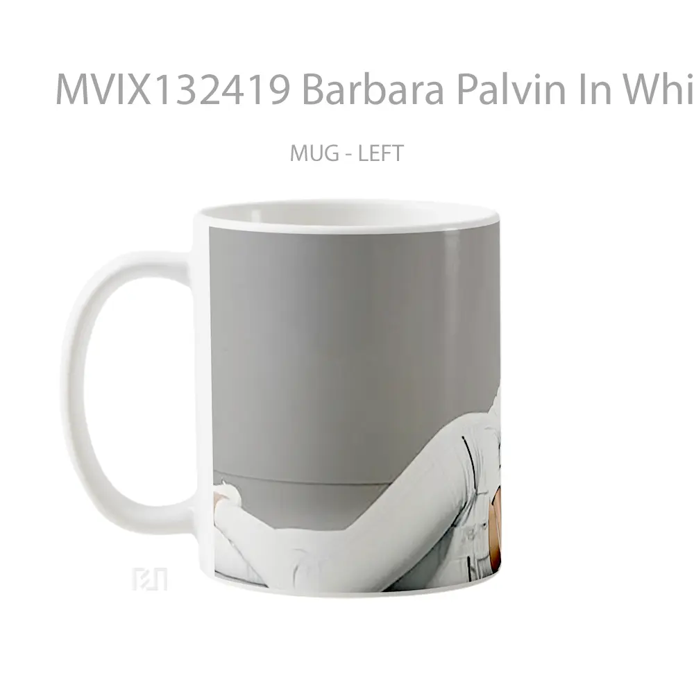 Mug Barbara Palvin In White Gelas Keramik Unik - All-side / Desain