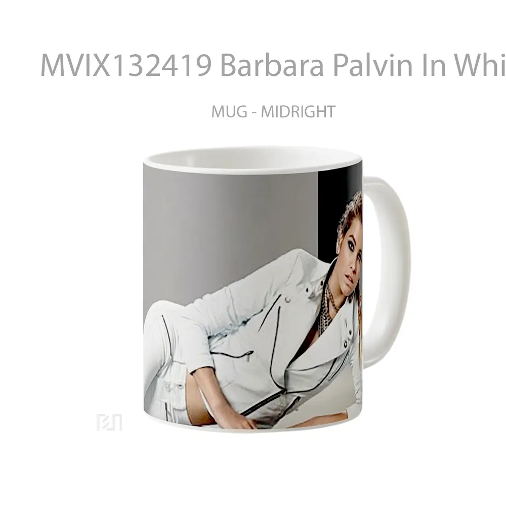 Mug Barbara Palvin In White Gelas Keramik Unik - All-side / Desain