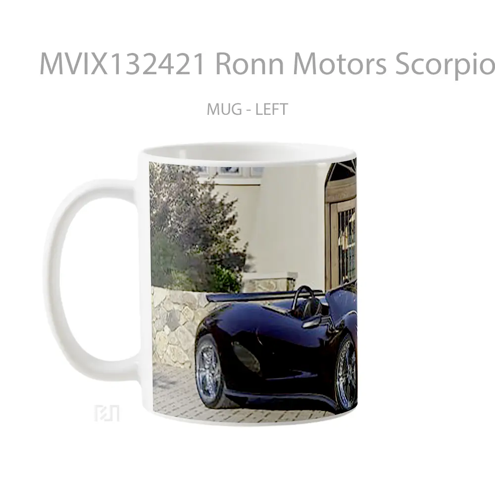 Mug Ronn Motors Scorpion Gelas Keramik Unik - All-side / Desain