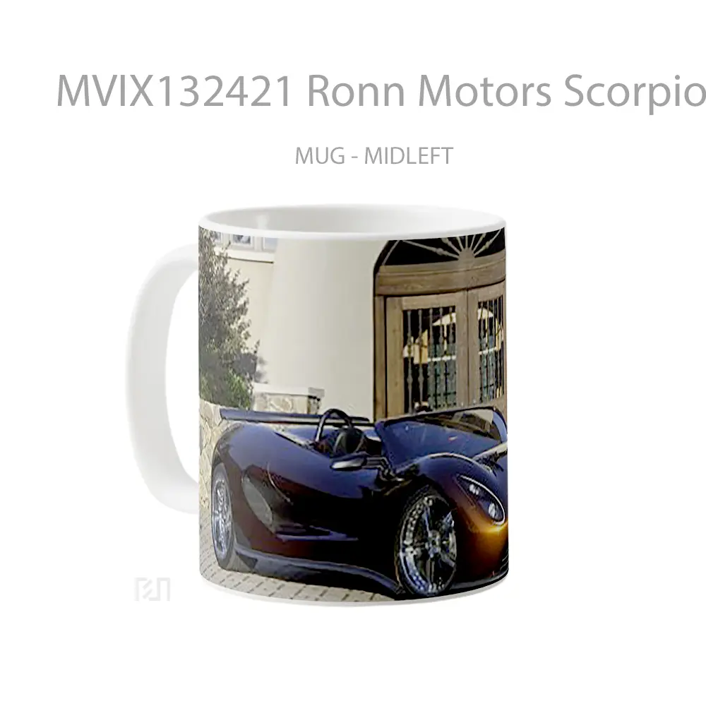 Mug Ronn Motors Scorpion Gelas Keramik Unik - All-side / Desain