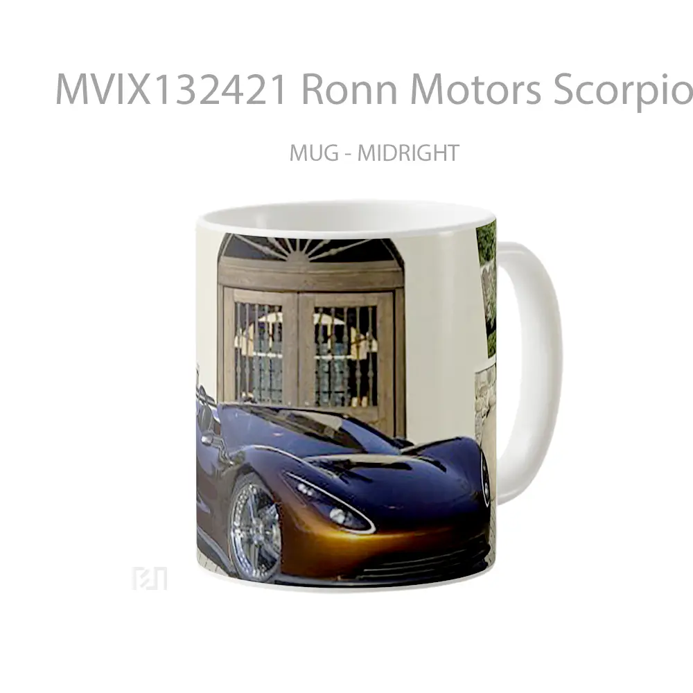 Mug Ronn Motors Scorpion Gelas Keramik Unik - All-side / Desain