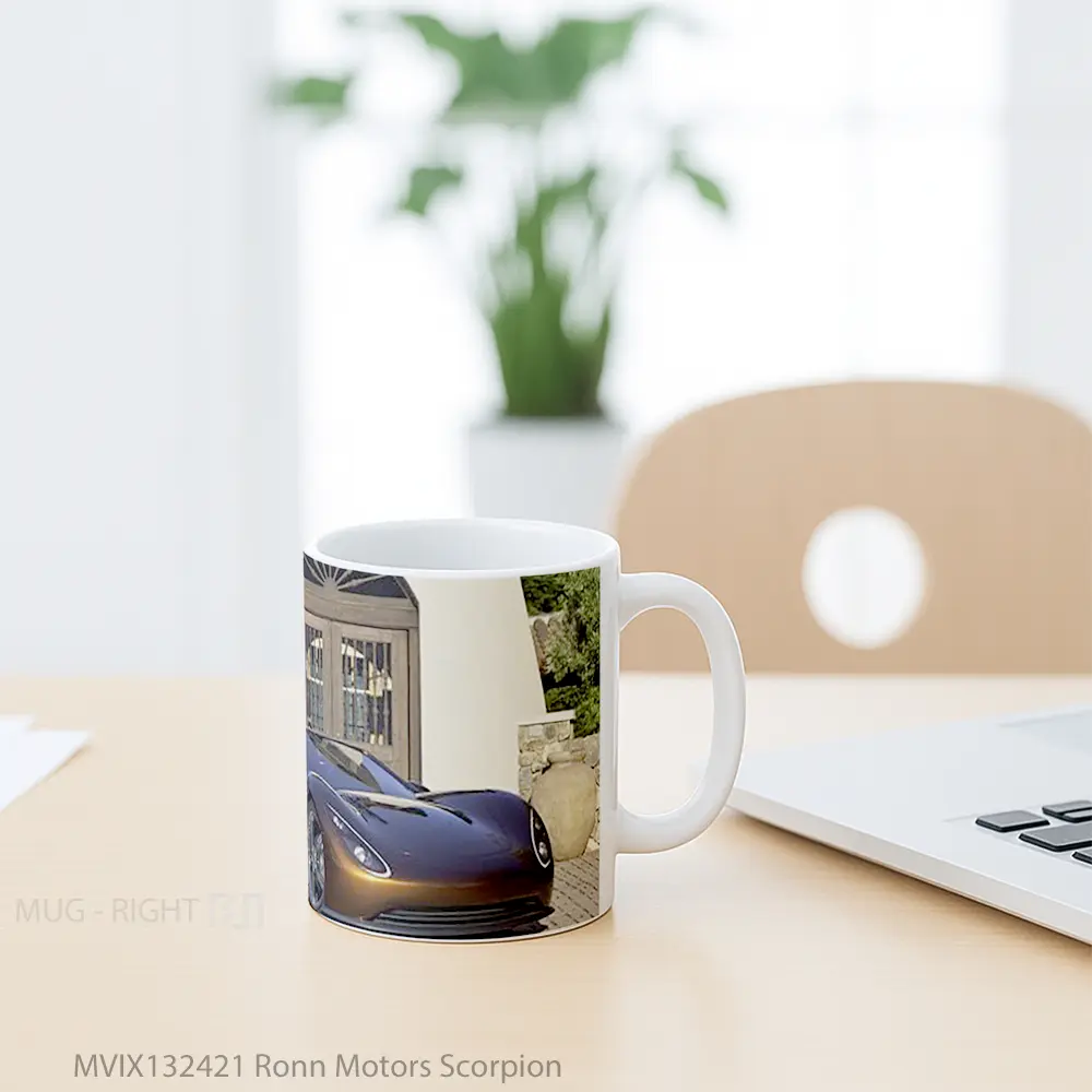 Mug Ronn Motors Scorpion Gelas Keramik Unik - All-side / Desain