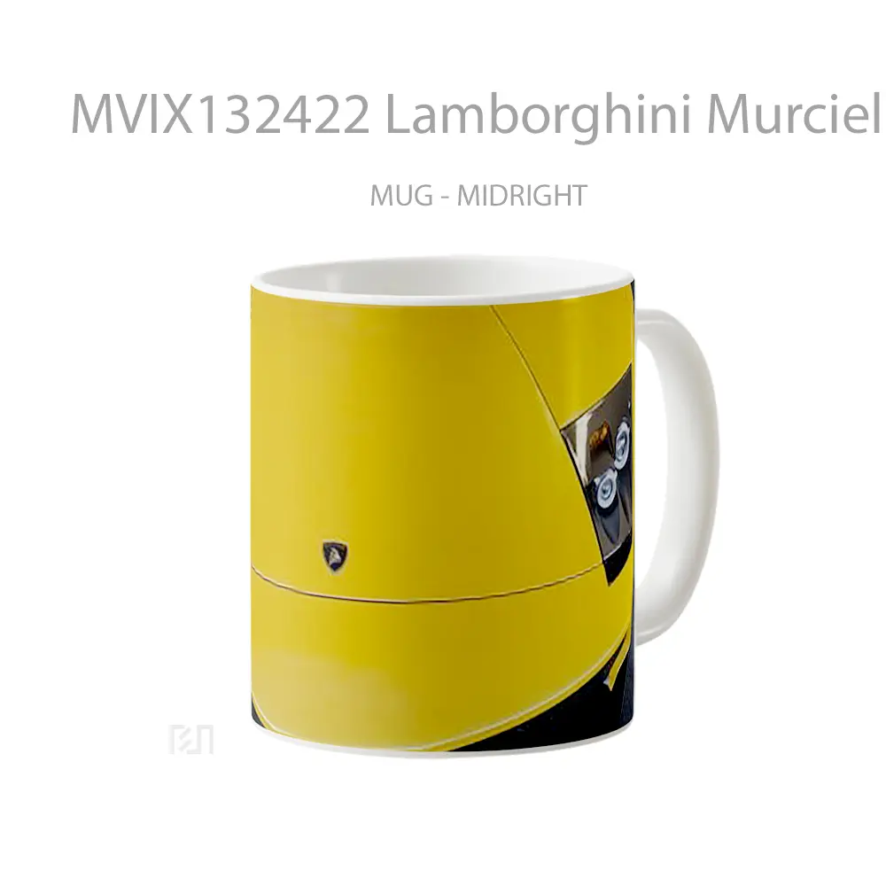Mug Lamborghini Murcielago V1 Cangkir Mobil - All-side / Desain