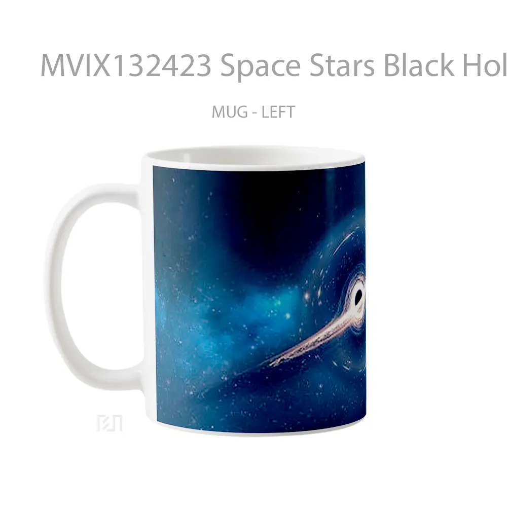 Mug Space Stars Black Hole Gelas Astronomi - All-side / Desain