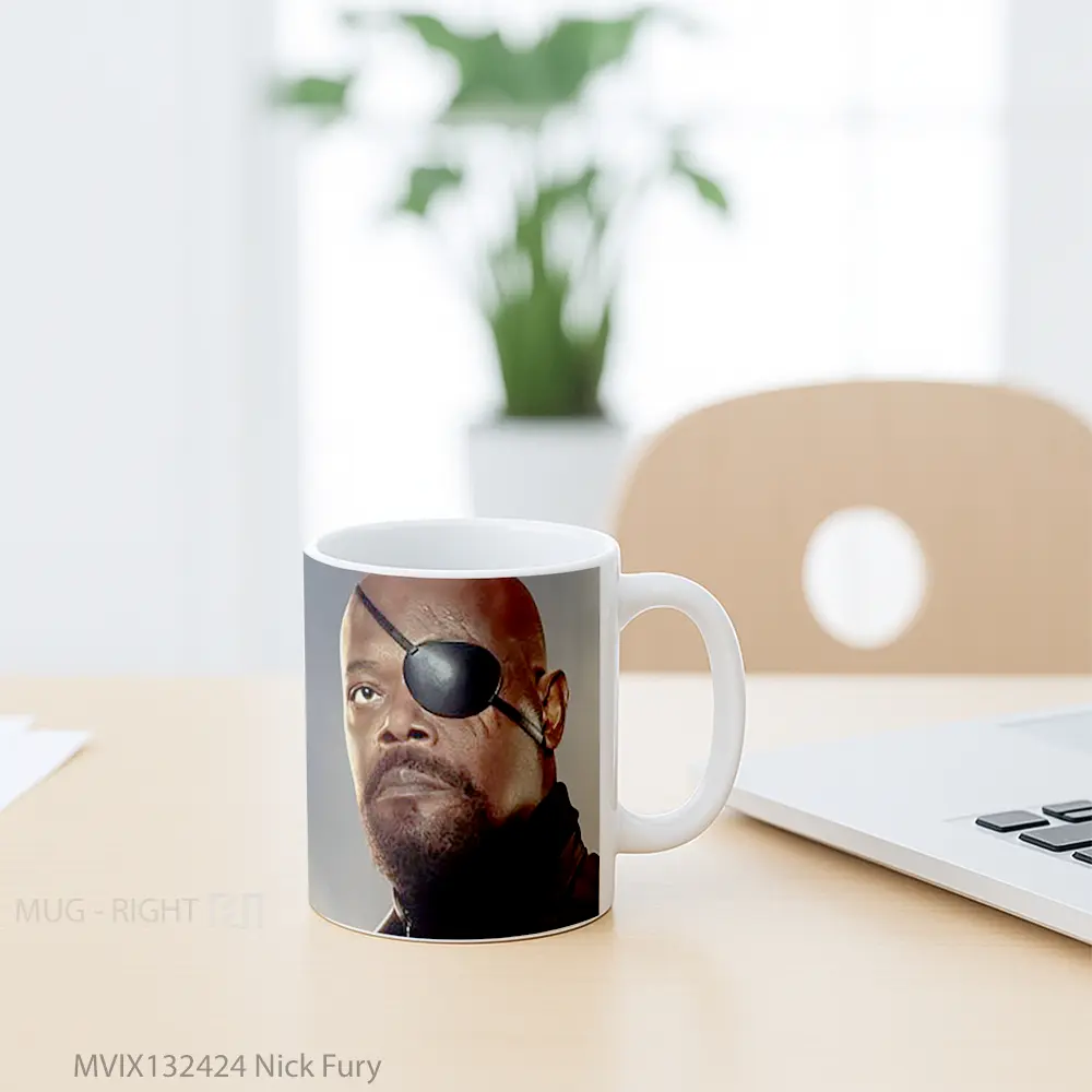 Mug Nick Fury Gelas Keramik Unik - All-side / Desain