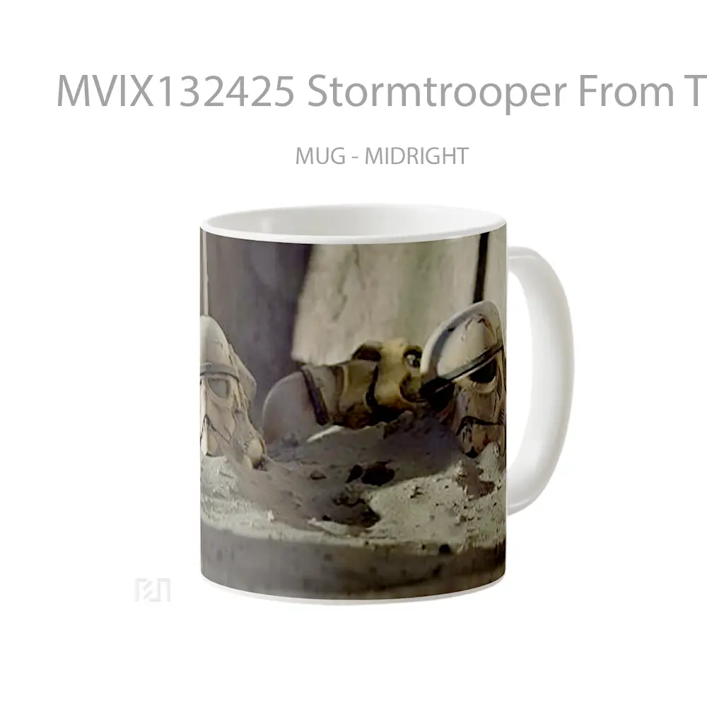 Mug Stormtrooper From The Mandalorian Gelas Star Wars - All-side / Desain