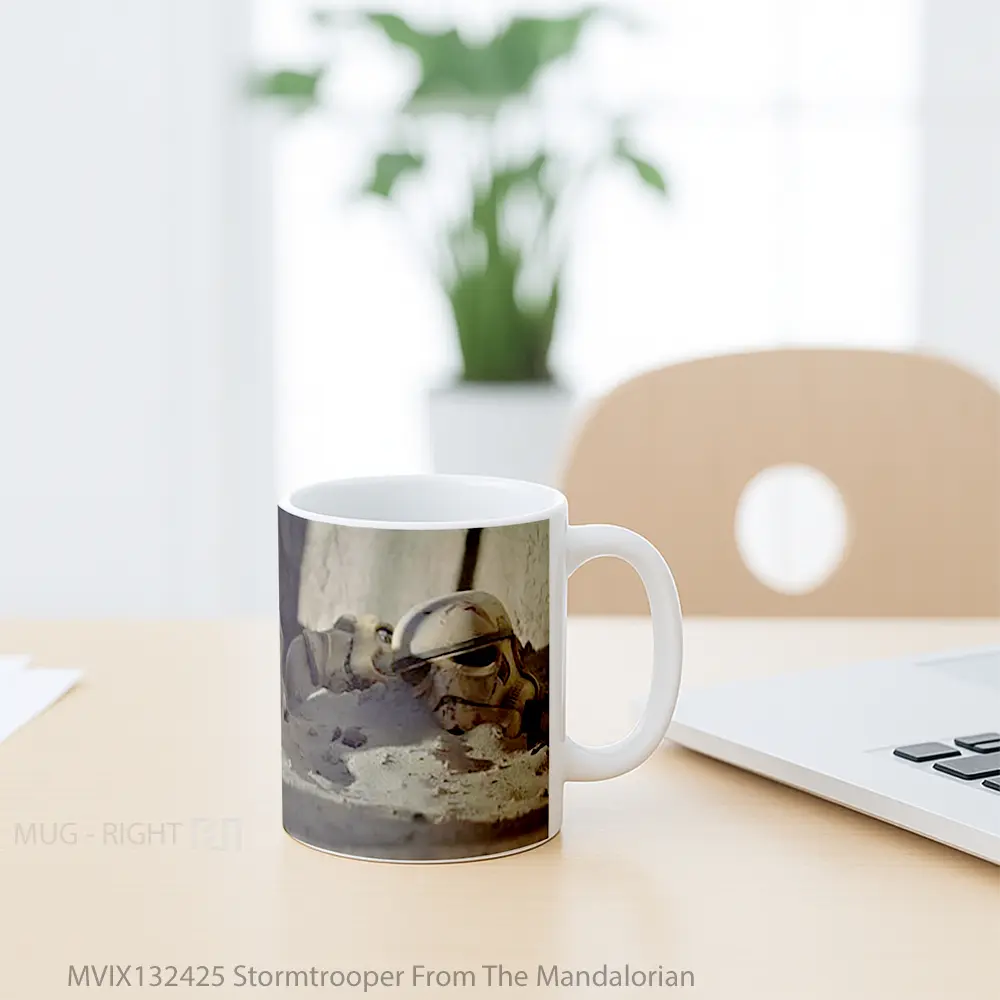 Mug Stormtrooper From The Mandalorian Gelas Star Wars - All-side / Desain