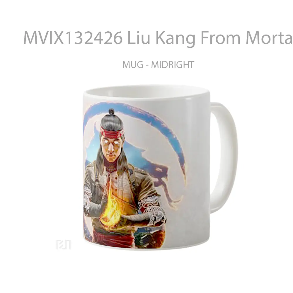 Mug Liu Kang From Mortal Kombat 1 Gelas Keramik Unik - All-side / Desain