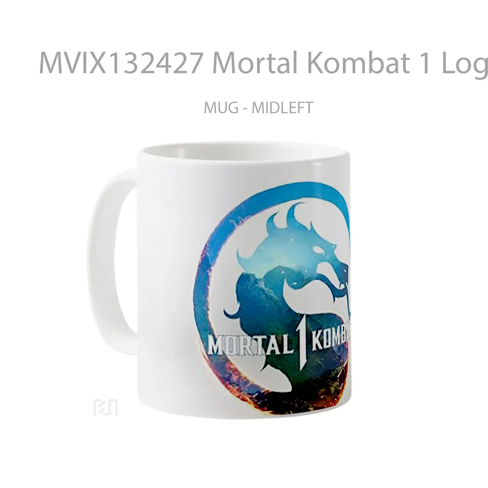 Mug Mortal Kombat 1 Logo Videogame Gelas Keramik Unik - All-side / Desain