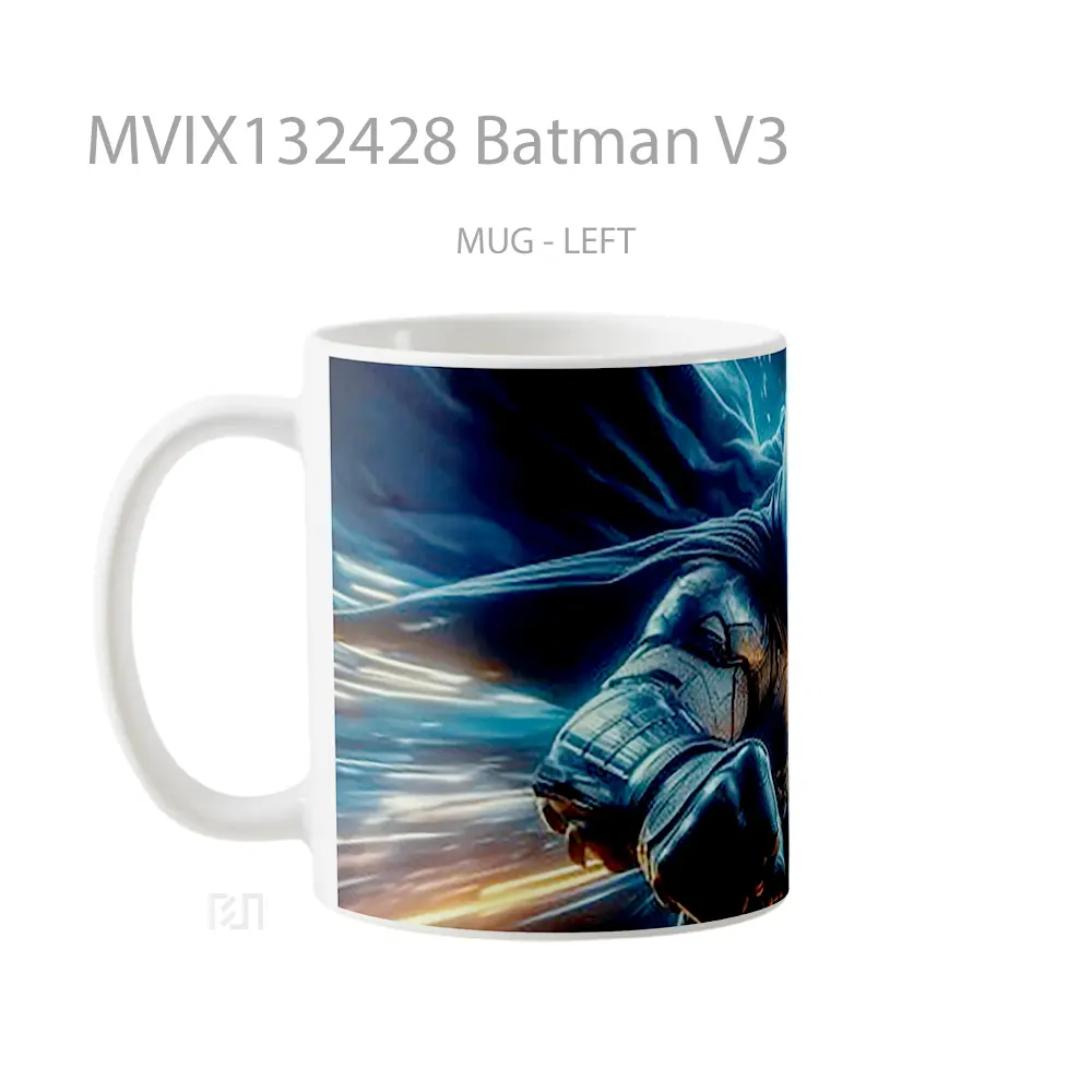 Mug Batman V3 Gelas Superhero - All-side / Desain