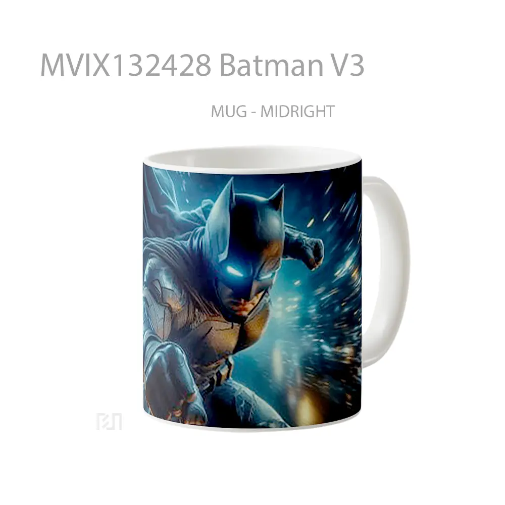 Mug Batman V3 Gelas Superhero - All-side / Desain