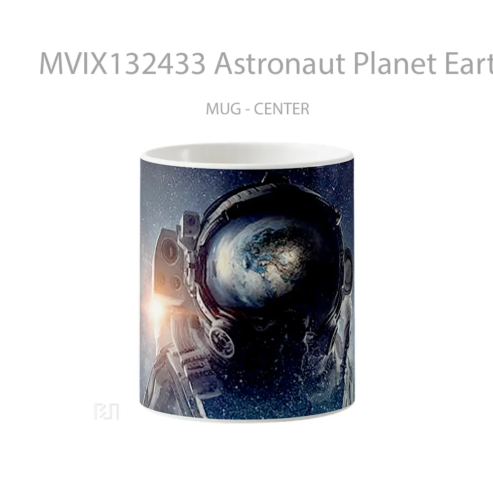 Mug Astronaut Planet Earth Gelas Astronomi