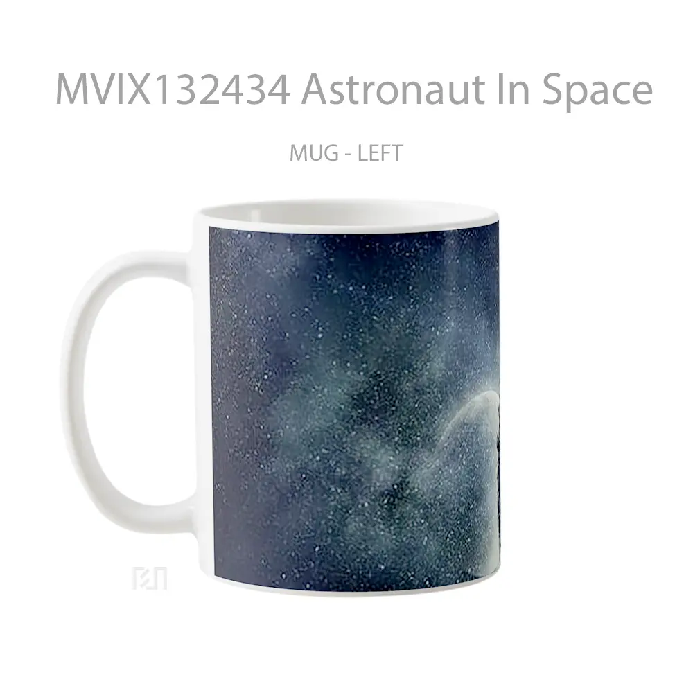 Mug Astronaut In Space Gelas Astronomi - All-side / Desain