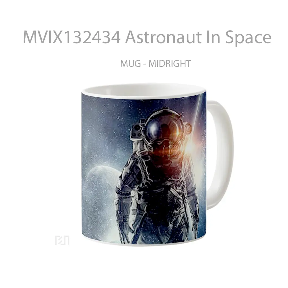 Mug Astronaut In Space Gelas Astronomi - All-side / Desain