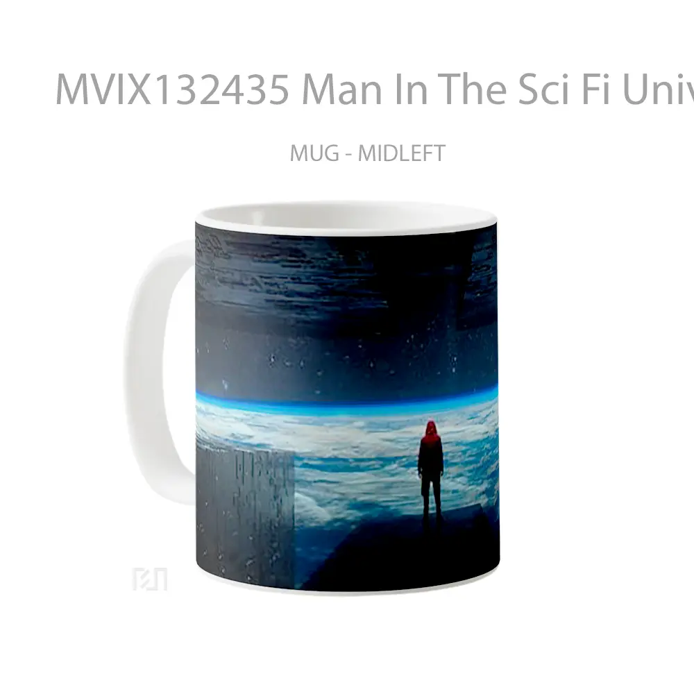 Mug Man In The Sci Fi Universe Gelas Astronomi - All-side / Desain
