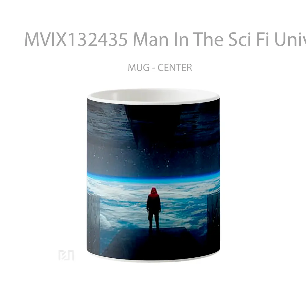 Mug Man In The Sci Fi Universe Gelas Astronomi