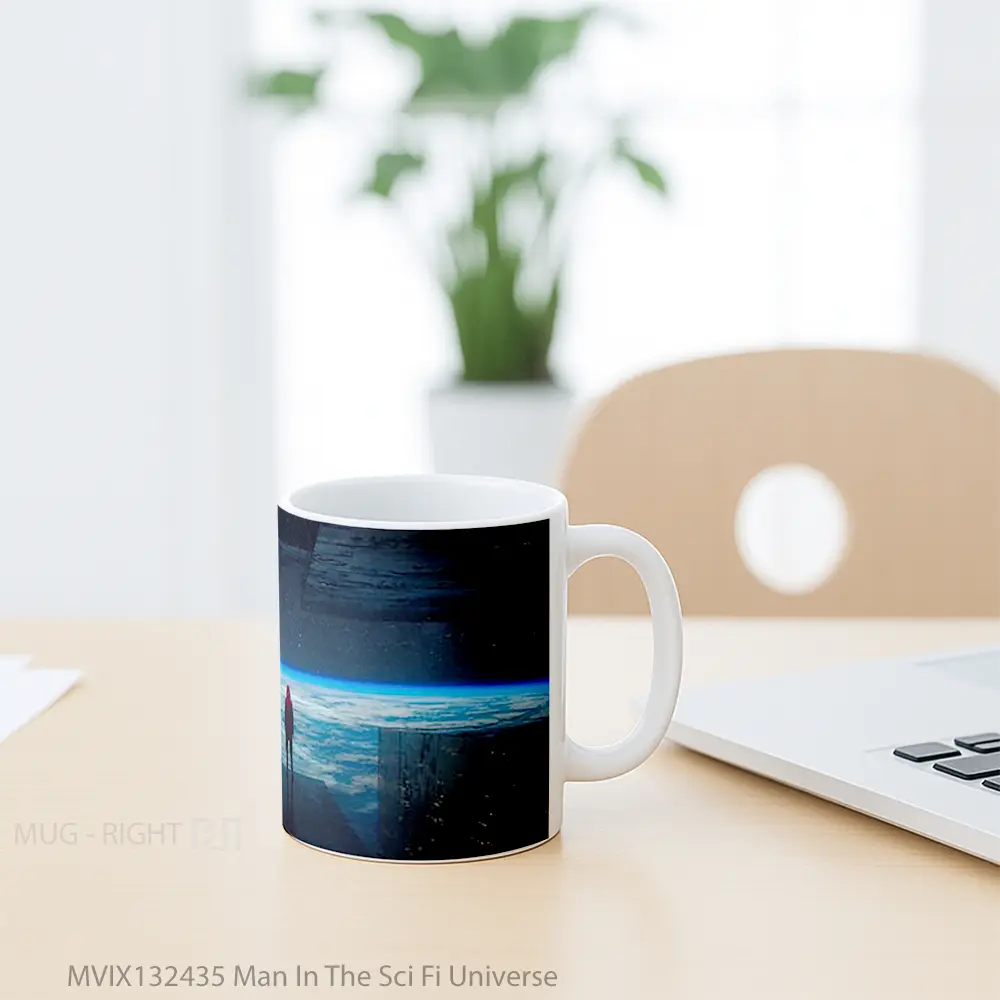 Mug Man In The Sci Fi Universe Gelas Astronomi - All-side / Desain