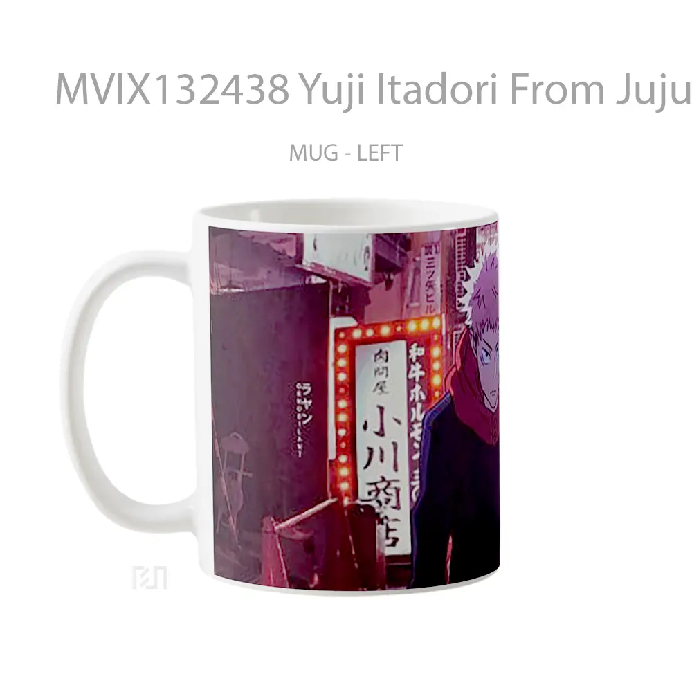 Mug Yuji Itadori From Jujutsu Kaisen V1 Gelas Keramik Unik - All-side / Desain