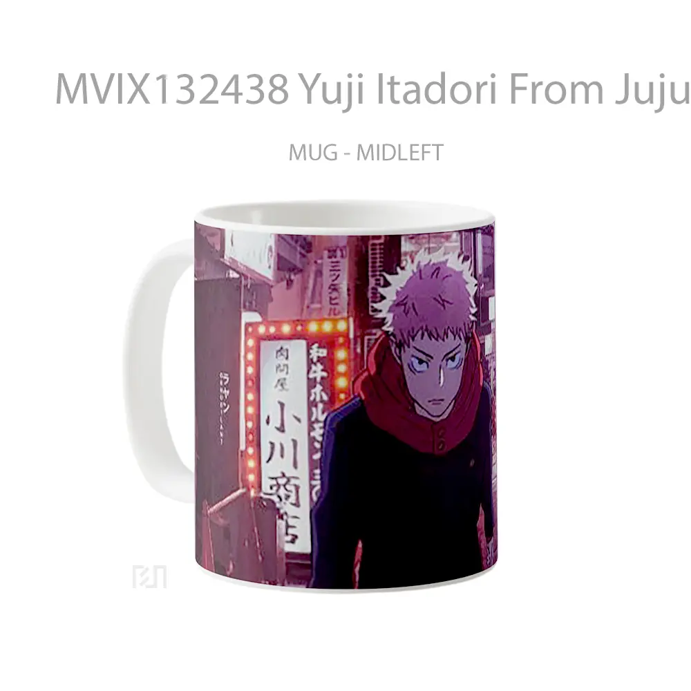 Mug Yuji Itadori From Jujutsu Kaisen V1 Gelas Keramik Unik - All-side / Desain
