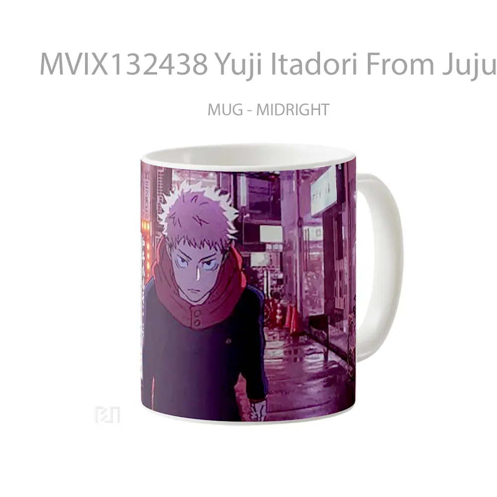 Mug Yuji Itadori From Jujutsu Kaisen V1 Gelas Keramik Unik - All-side / Desain