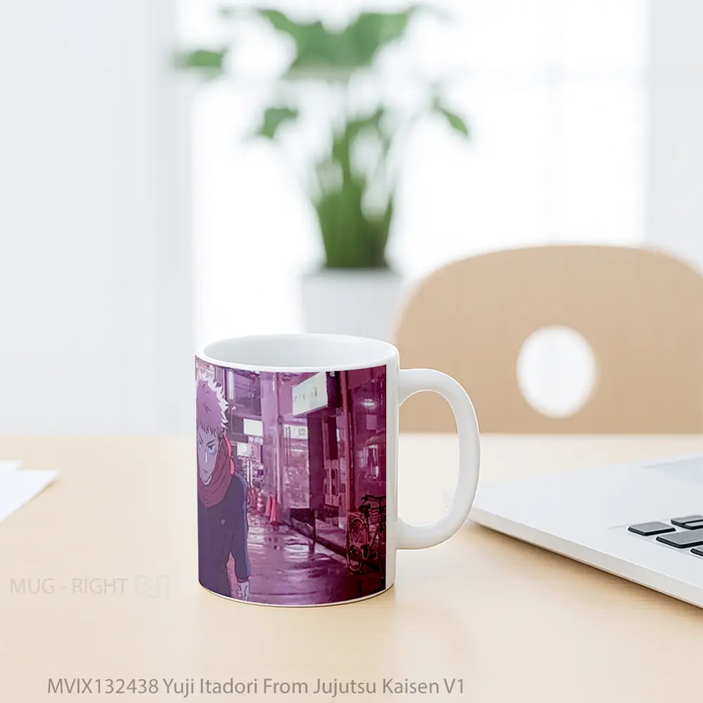 Mug Yuji Itadori From Jujutsu Kaisen V1 Gelas Keramik Unik - All-side / Desain
