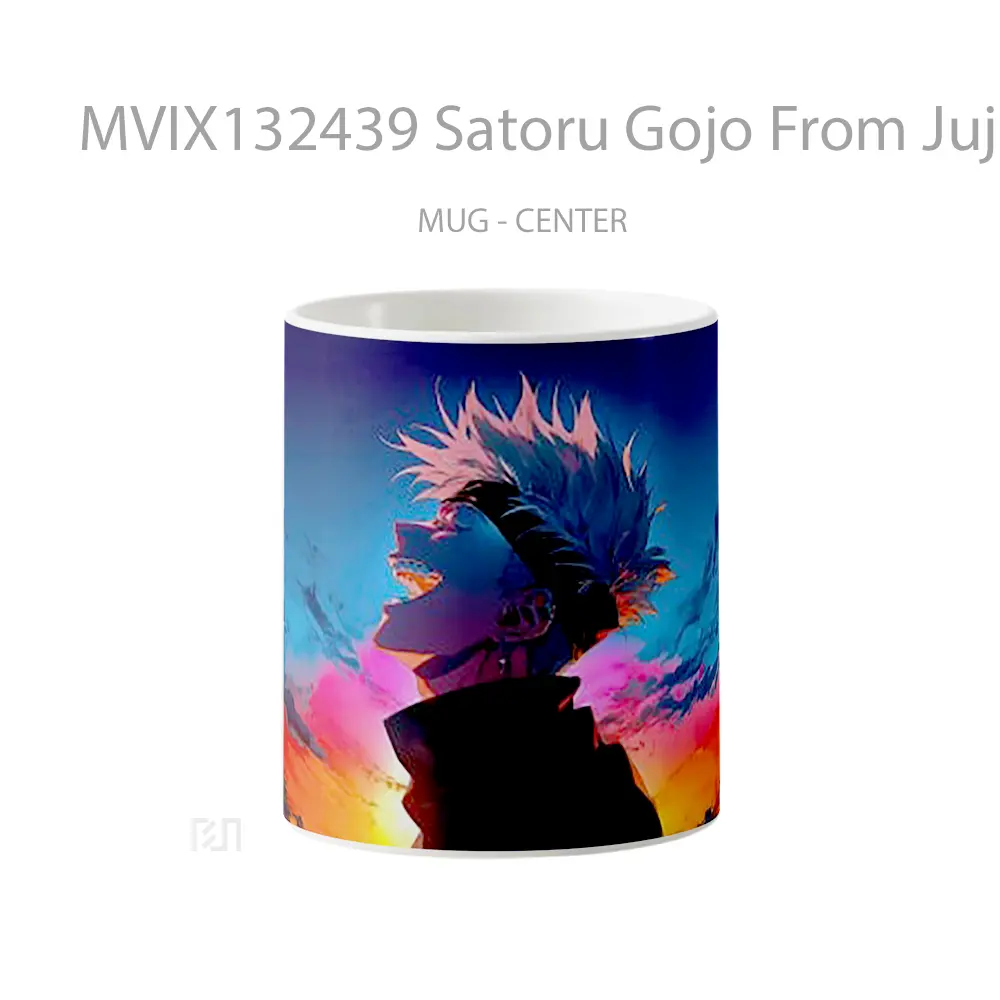 Mug Satoru Gojo From Jujutsu Kaisen V2 Gelas Keramik Unik