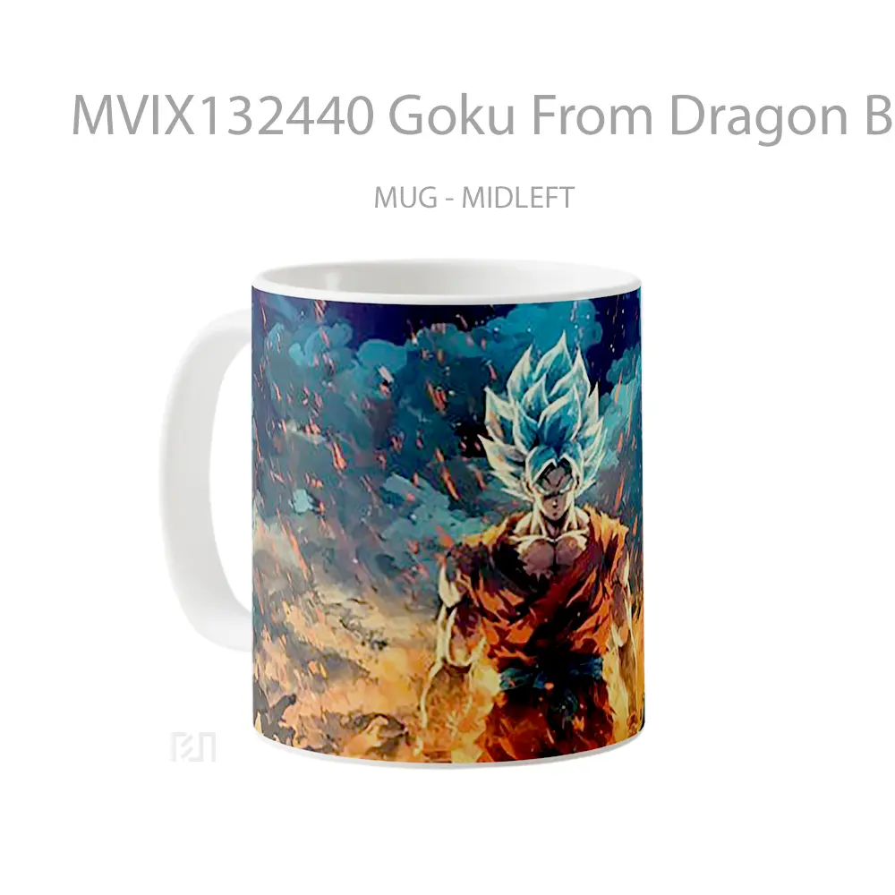 Mug Goku From Dragon Ball V1 Cangkir Anime - All-side / Desain
