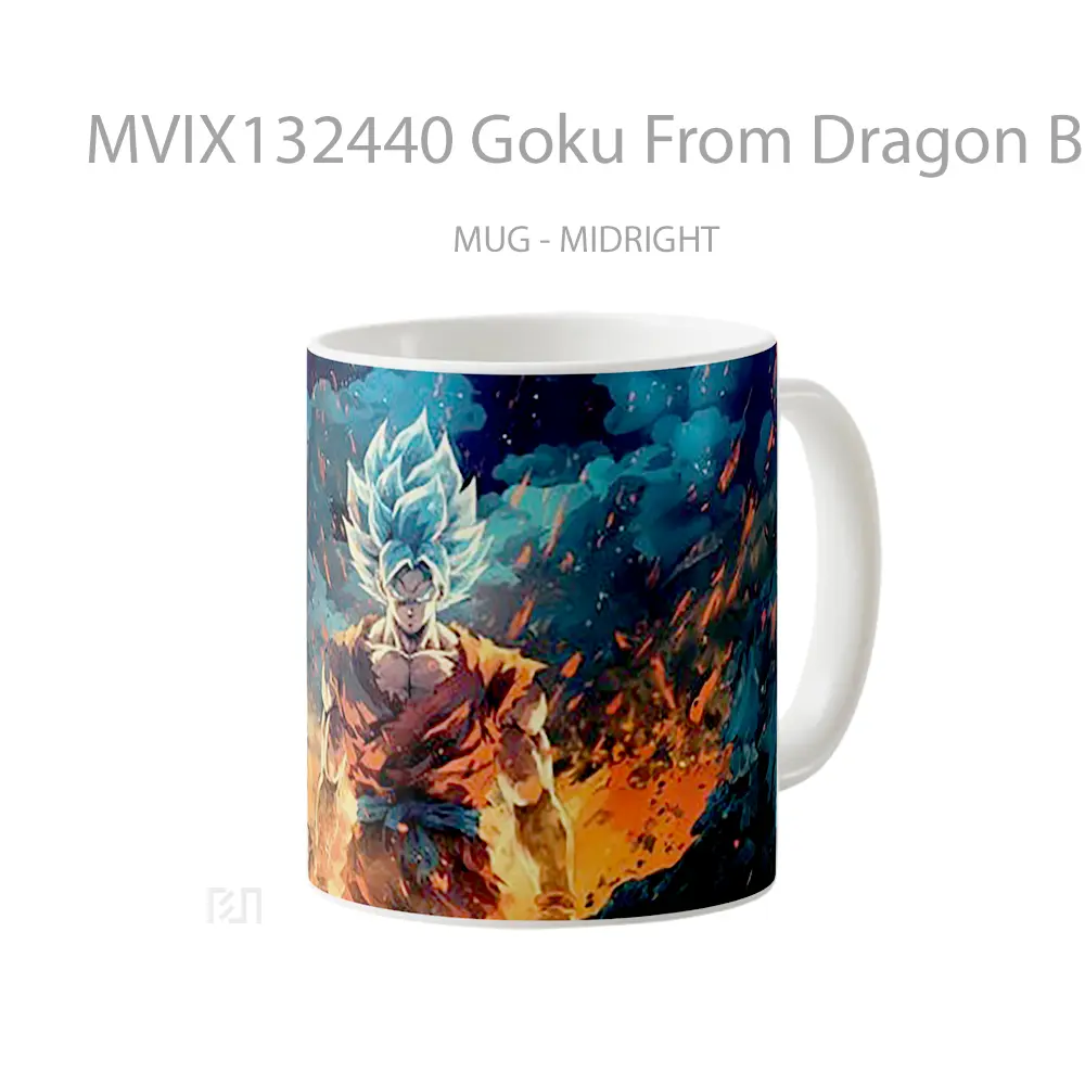 Mug Goku From Dragon Ball V1 Cangkir Anime - All-side / Desain