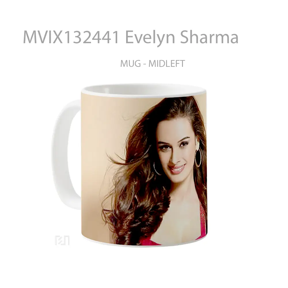 Mug Evelyn Sharma Gelas Keramik Unik - All-side / Desain