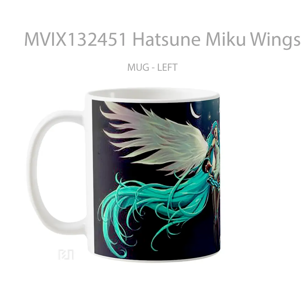 Mug Hatsune Miku Wings Anime Cangkir Anime - All-side / Desain