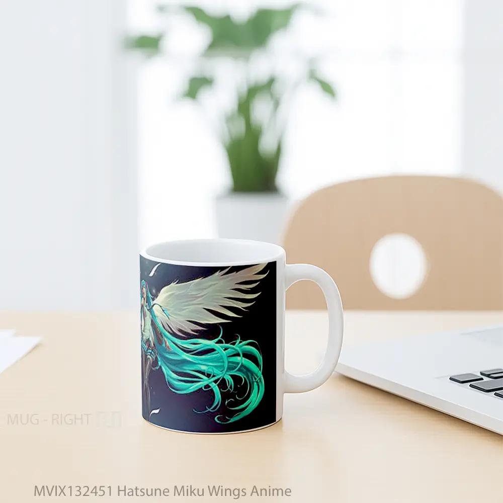 Mug Hatsune Miku Wings Anime Cangkir Anime - All-side / Desain