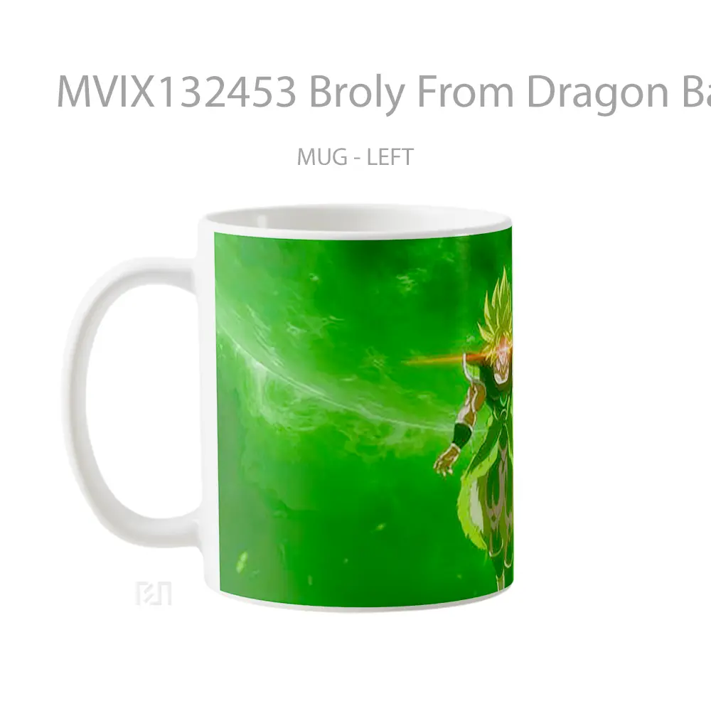 Mug Broly From Dragon Ball Super Cangkir Anime - All-side / Desain