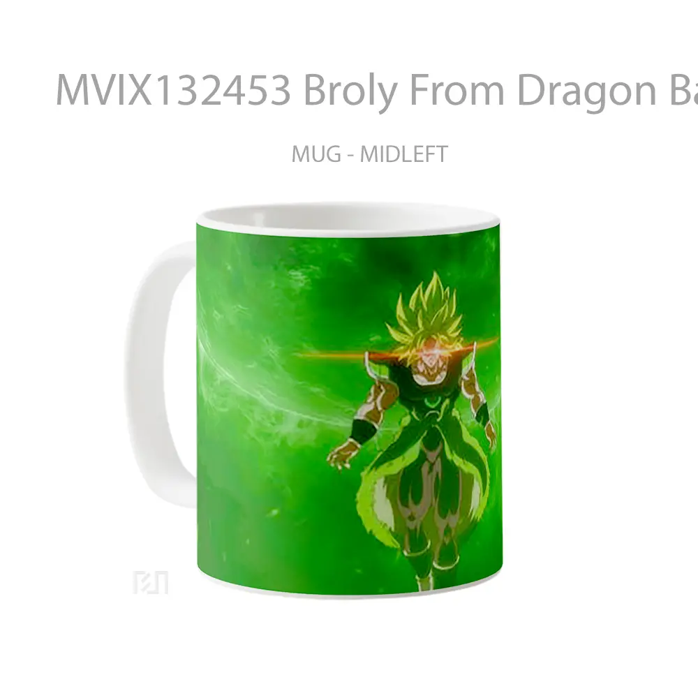 Mug Broly From Dragon Ball Super Cangkir Anime - All-side / Desain