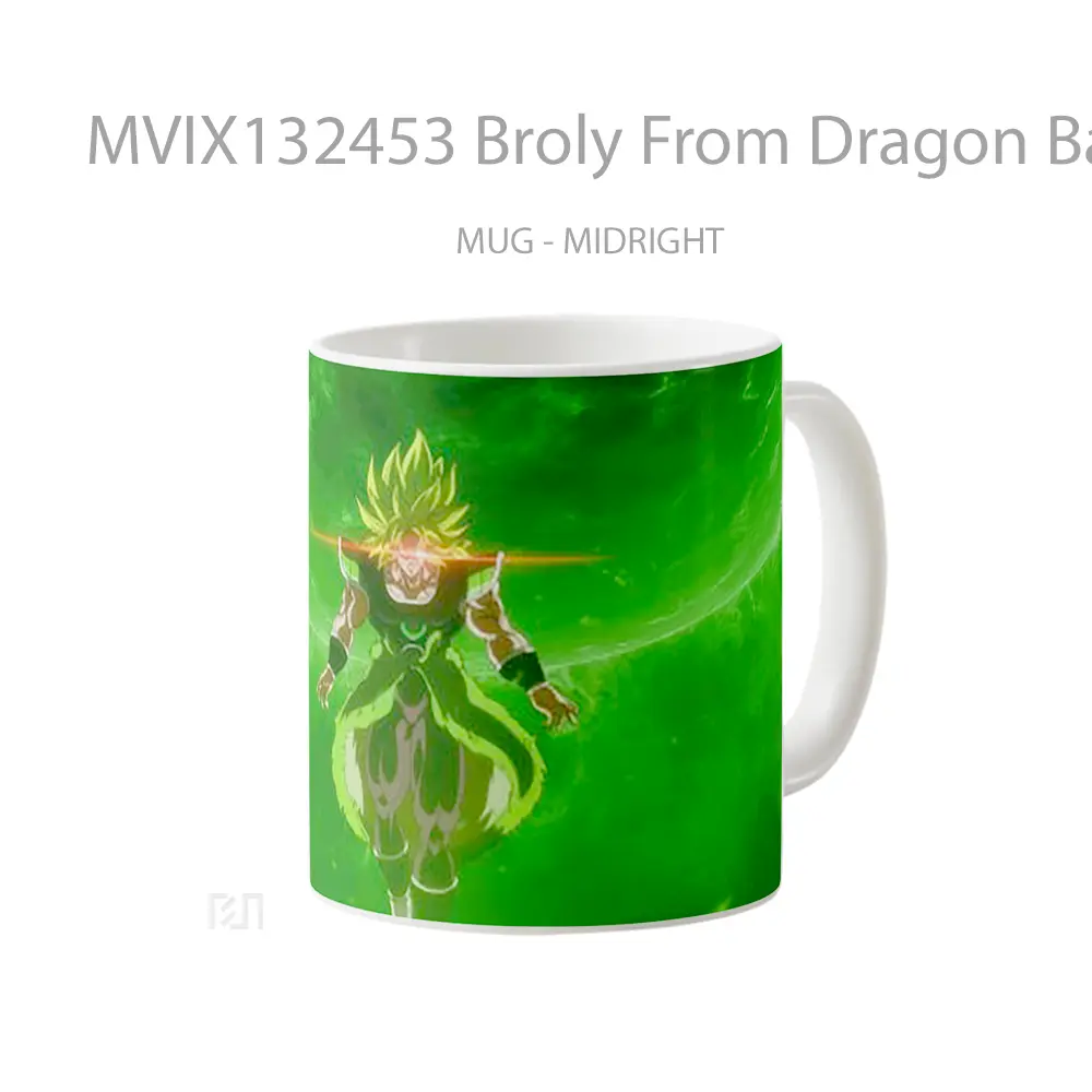 Mug Broly From Dragon Ball Super Cangkir Anime - All-side / Desain