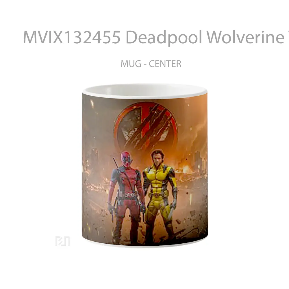 Mug Deadpool Wolverine V1 Gelas Superhero