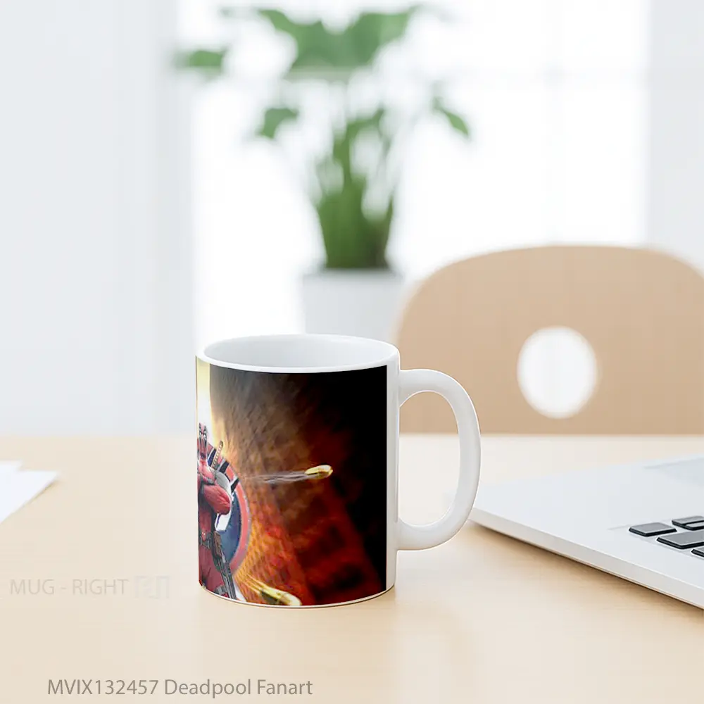 Mug Deadpool Fanart Gelas Superhero - All-side / Desain