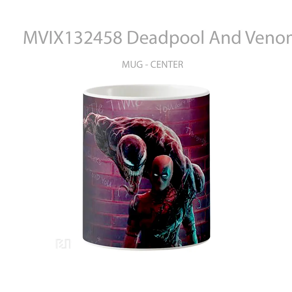 Mug Deadpool And Venom Gelas Superhero