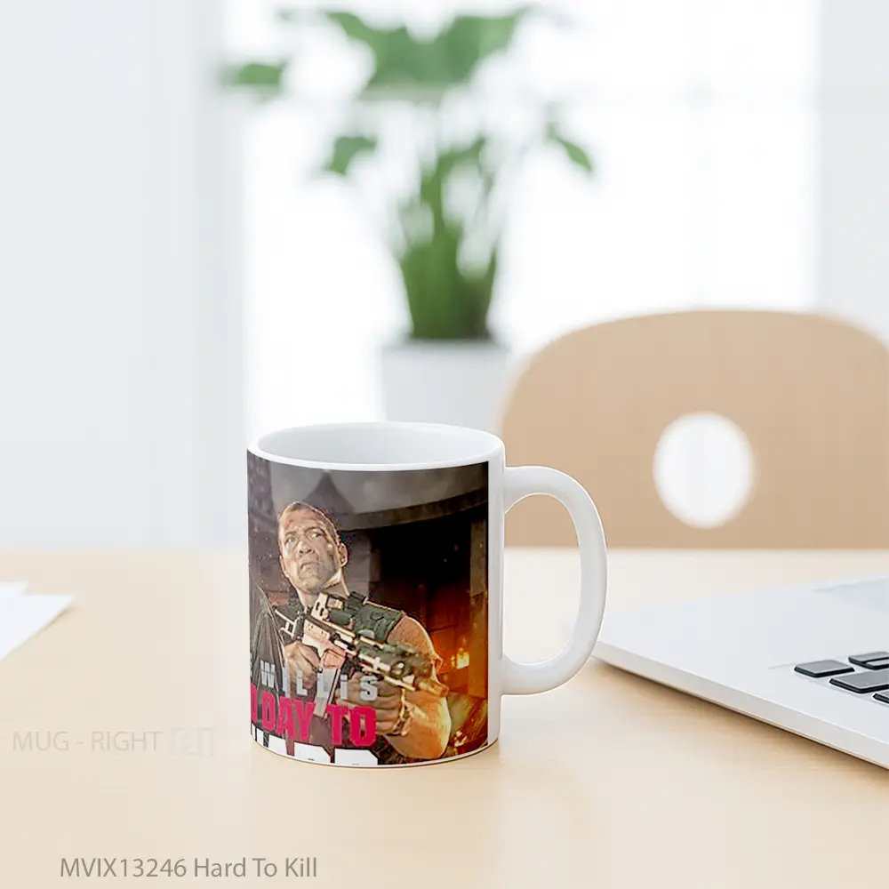Mug Hard To Kill Gelas Keramik Unik - All-side / Desain