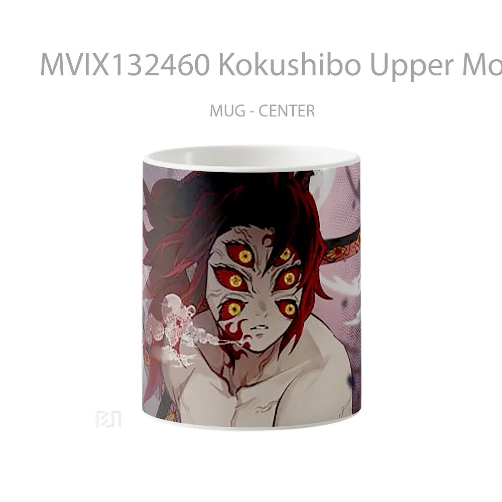 Mug Kokushibo Upper Moon One From Demon Slayer Cangkir Anime