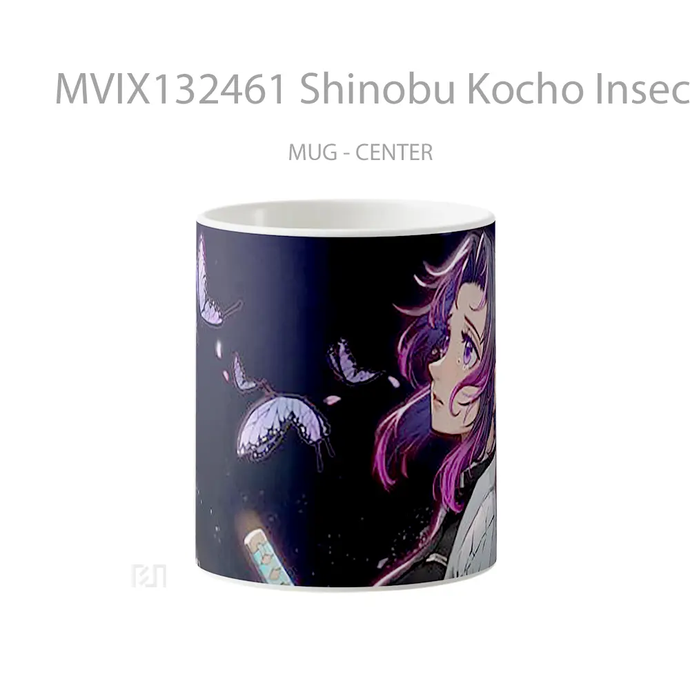 Mug Shinobu Kocho Insect Hashira From Kimetsu No Yaiba Cangkir Anime