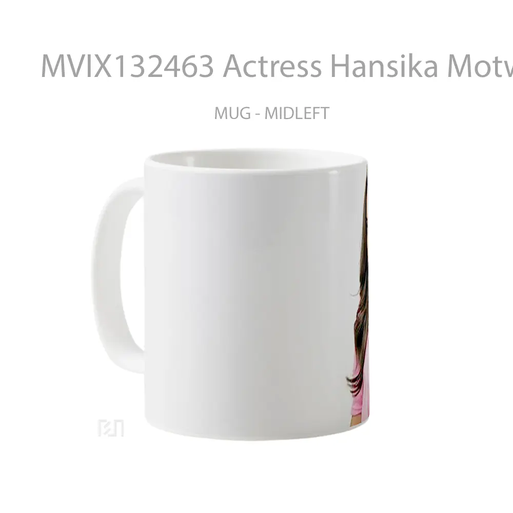 Mug Actress Hansika Motwani Gelas Keramik Unik - All-side / Desain