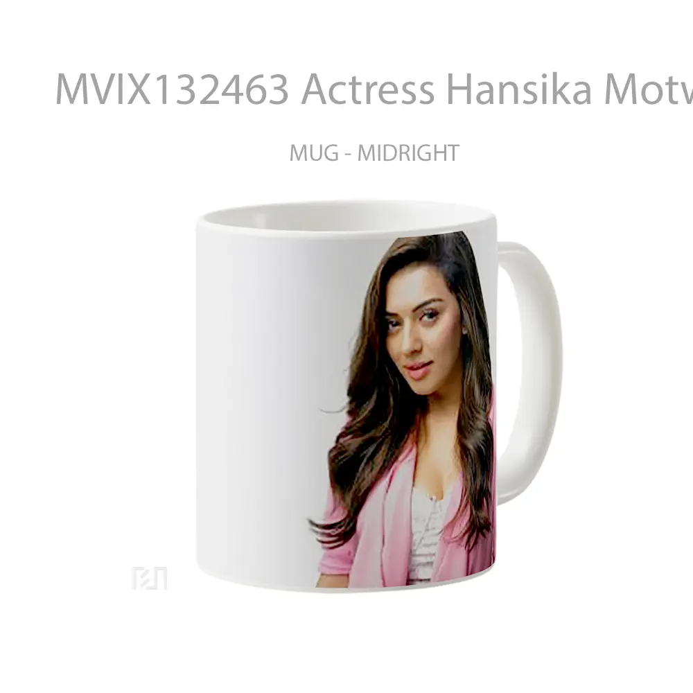 Mug Actress Hansika Motwani Gelas Keramik Unik - All-side / Desain