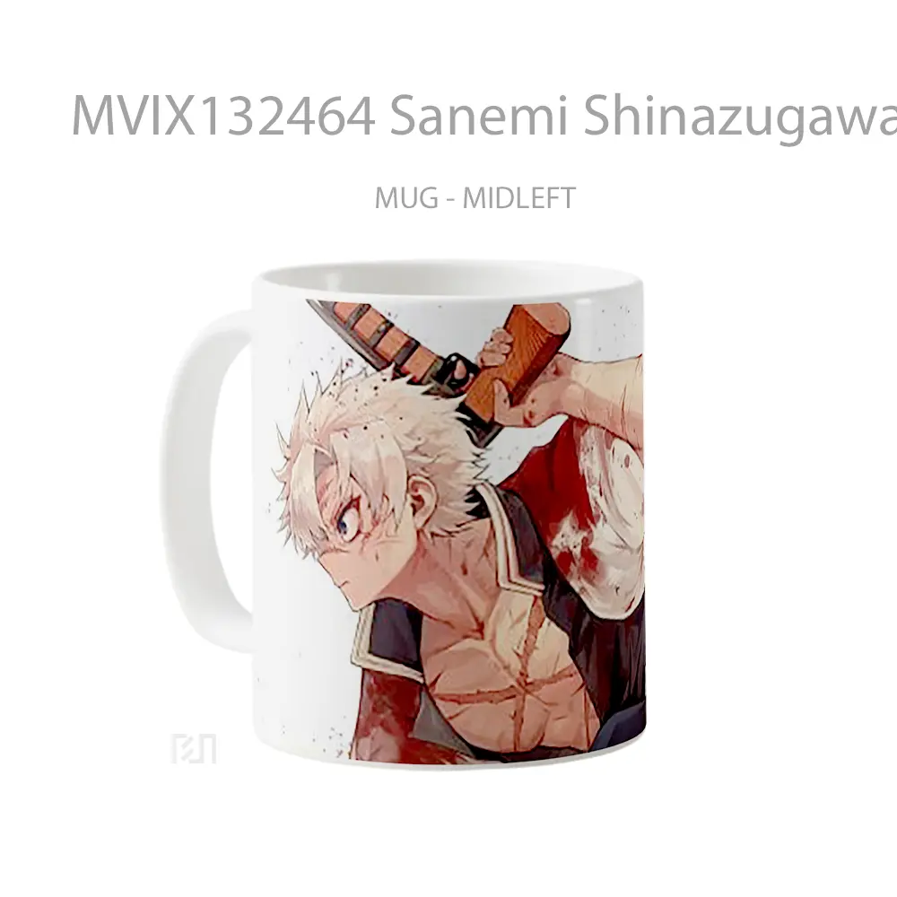 Mug Sanemi Shinazugawa From Demon Slayer V1 Cangkir Anime - All-side / Desain