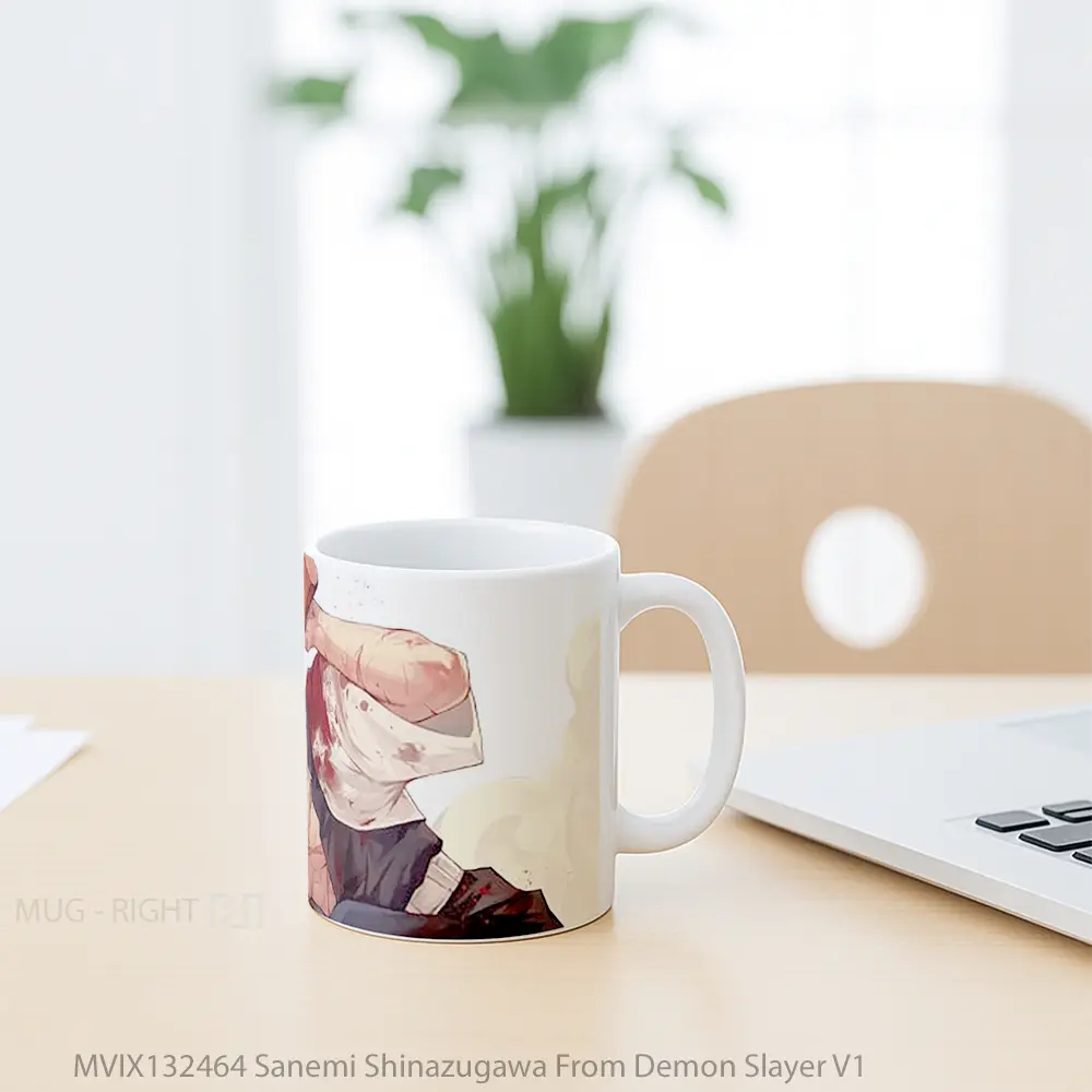 Mug Sanemi Shinazugawa From Demon Slayer V1 Cangkir Anime - All-side / Desain