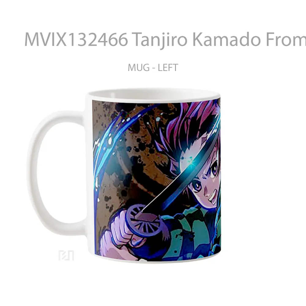 Mug Tanjiro Kamado From Demon Slayer V1 Cangkir Anime - All-side / Desain