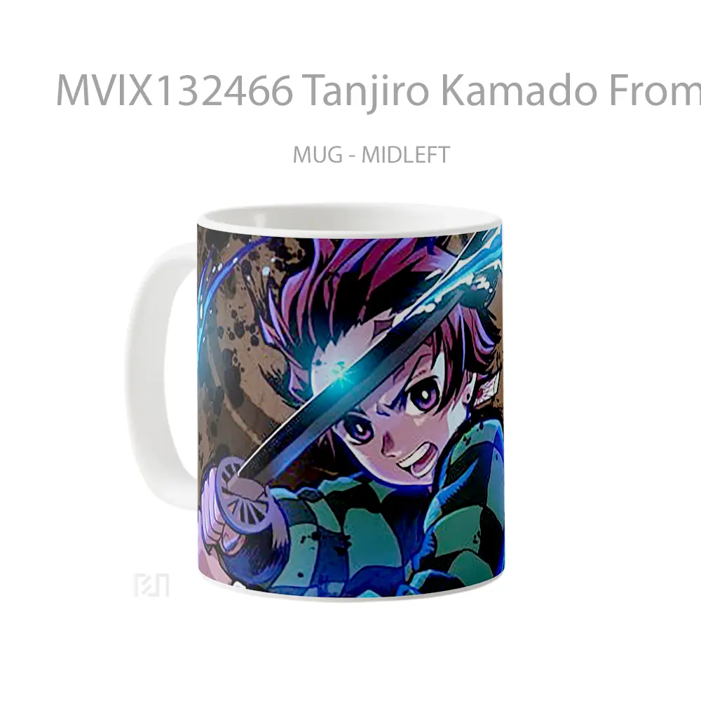 Mug Tanjiro Kamado From Demon Slayer V1 Cangkir Anime - All-side / Desain