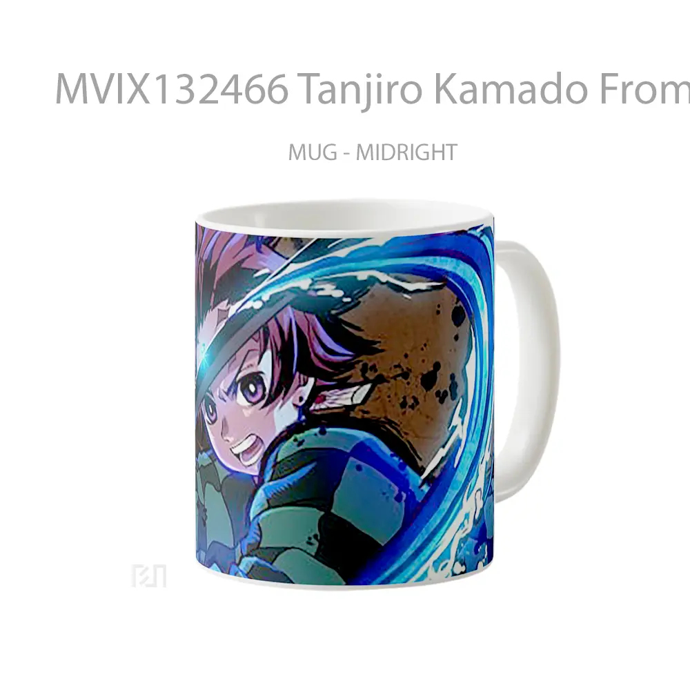 Mug Tanjiro Kamado From Demon Slayer V1 Cangkir Anime - All-side / Desain