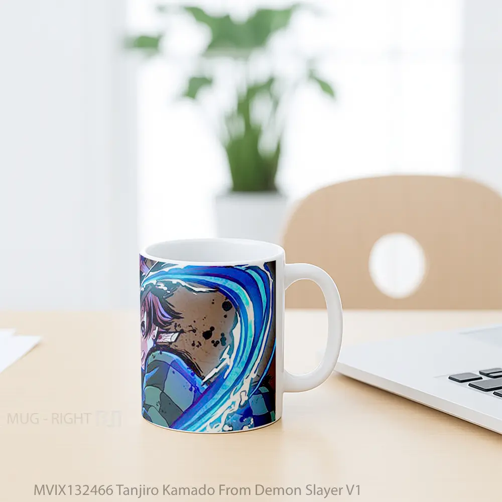 Mug Tanjiro Kamado From Demon Slayer V1 Cangkir Anime - All-side / Desain