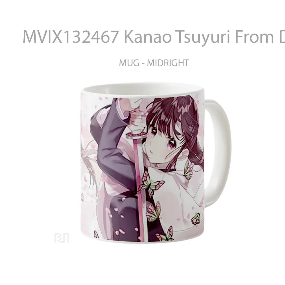 Mug Kanao Tsuyuri From Demon Slayer V1 Cangkir Anime - All-side / Desain