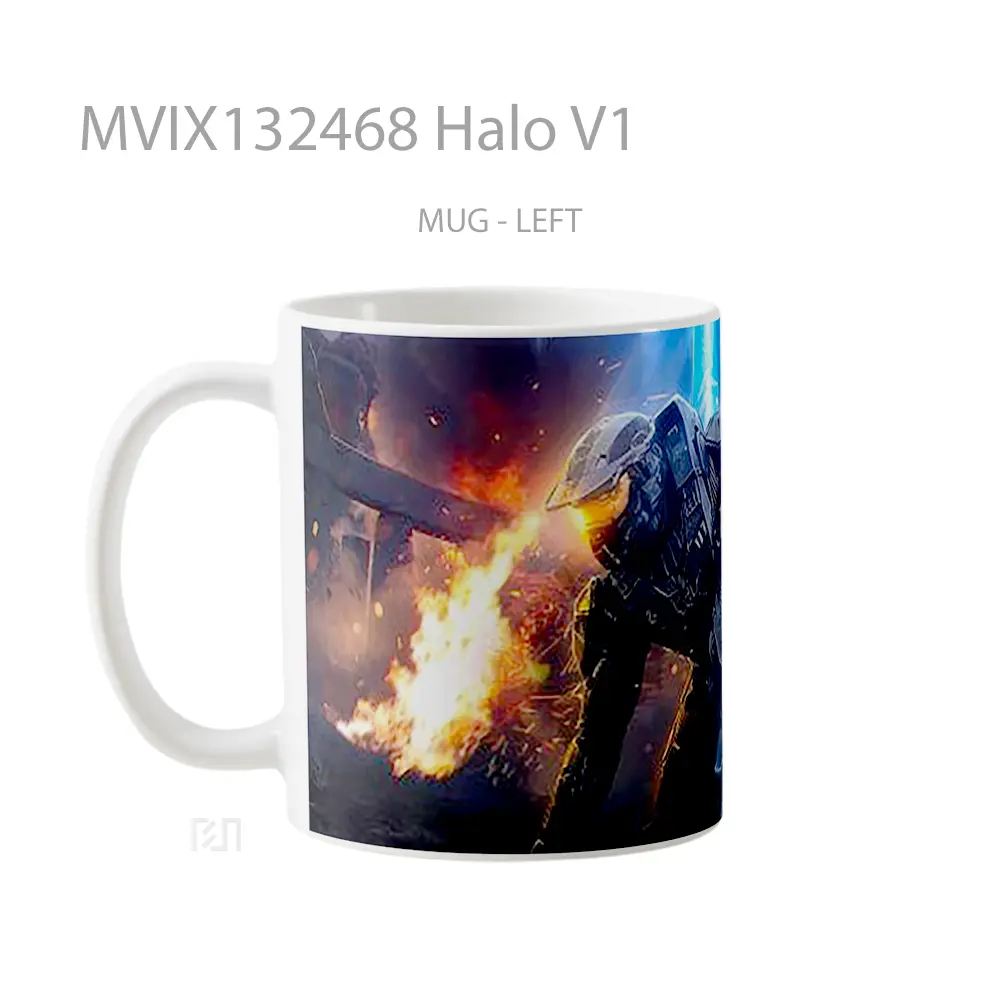 Mug Halo V1 Cangkir Gamer - All-side / Desain